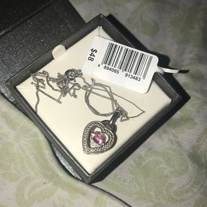 Heart necklace sterling silver